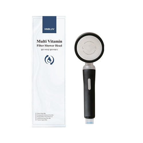 HNBLUV Multi Vitamin Filter Shower Head - Black