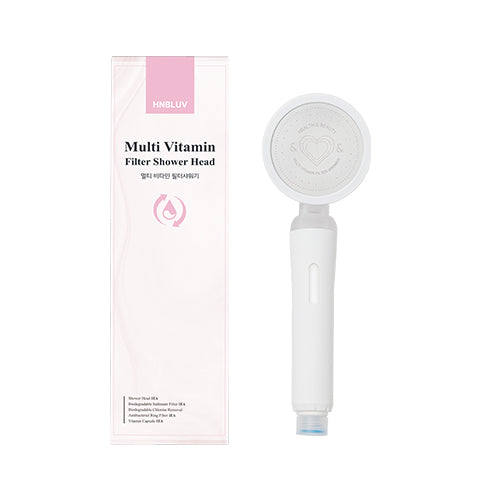 HNBLUV Multi Vitamin Filter Shower Head - White