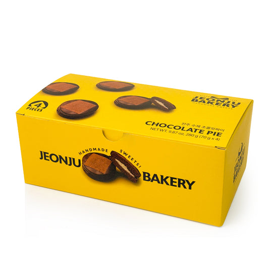 JEONJU BAKERY  Premium Handmade Choco Pie Gift 4Pc Set