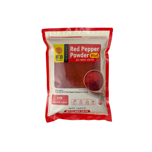 MONGGO Red Pepper Powder For Kimchi  "Extremely Hot" (Coarse) 1Kg