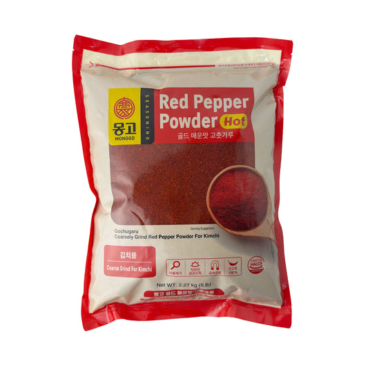 MONGGO Red Pepper Powder For Kimchi "Extremely Hot" (Coarse) 2.27Kg