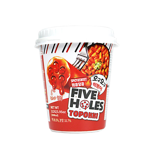 FIVE HOLES Tteokbokki (spicy&sweet) 3.95oz(112g)