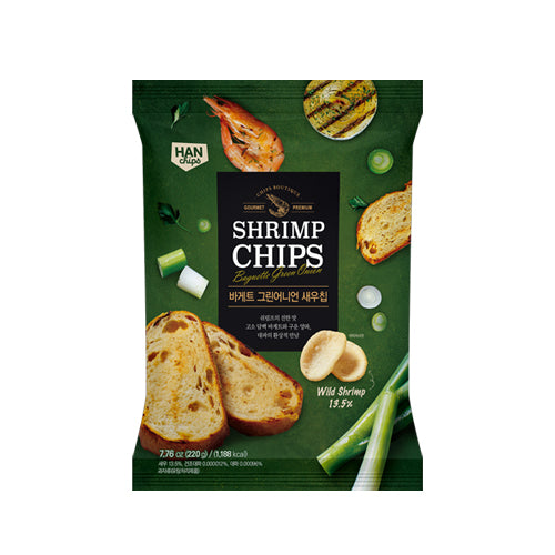 HAN CHIPS Baguette Green Onion Shrimp Chip 7.8oz(220g)