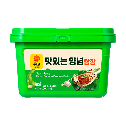MONGGO Korean Seasoned Soybean Paste(Ssamjang) 1.1LB(500g)