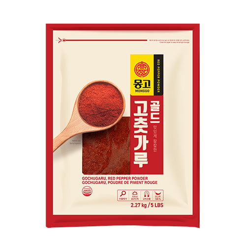 MONGGO Red Pepper Powder for Kimchi (Coarse) 5LB(2.27Kg)