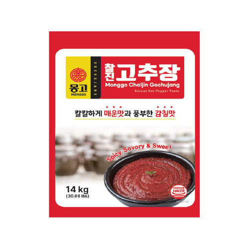 MONGGO Red Pepper Paste(Rich Gochujang) 30.9LB(14Kg)