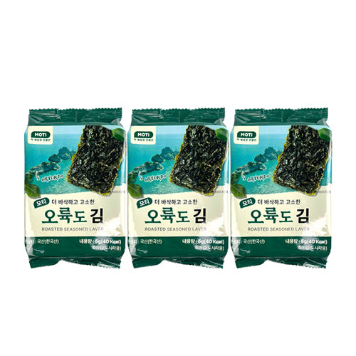 MOTI Oryukdo Seasoned Seaweed 3PCS (5g*3EA)