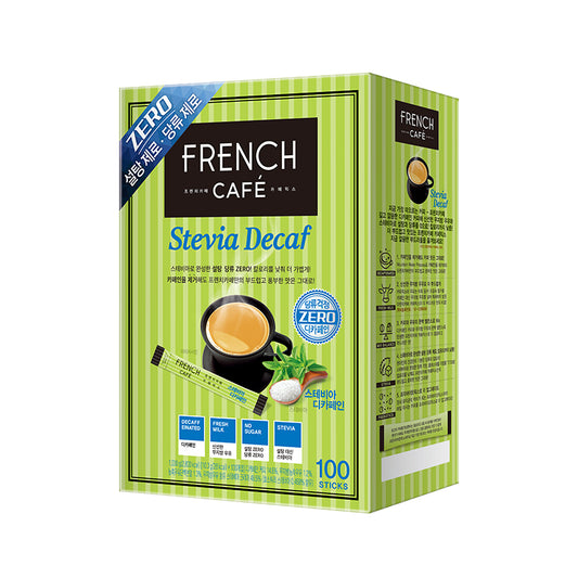 French Cafe "STEVIA" 3-in-1 Coffee (Decaffeinated) 100Sticks