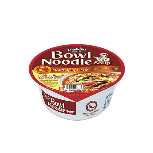 PALDO Bowl Noodle Soup Hot&Spicy Flavor 86g(3.17oz)